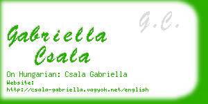 gabriella csala business card